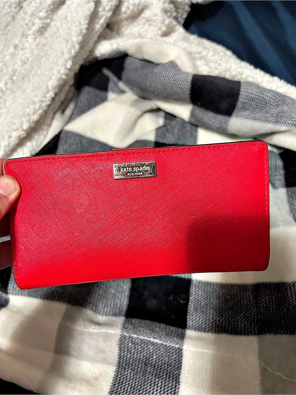 Kate Spade Staci Small Slim Bifold Wallet Red